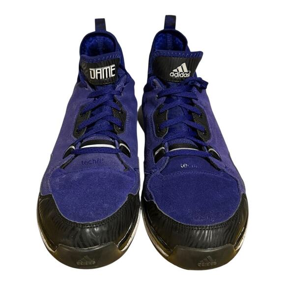 Adidas D Lillard 1 Weber State Purple Black Suede Men's Size 11.5 Athletic Shoes - Picture 3 of 8